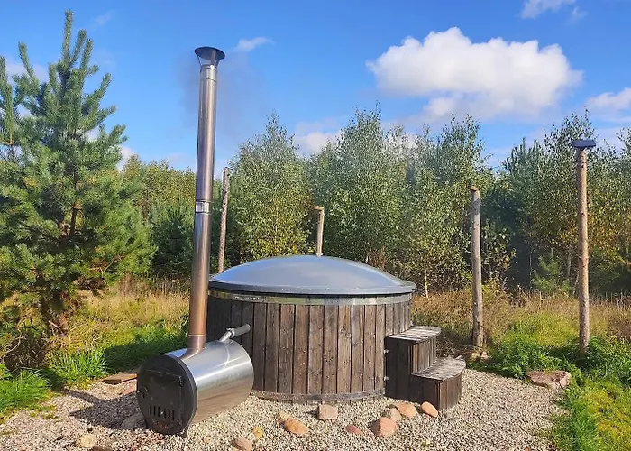 Uroczy Golubie ,niedaleko Stoku Koszalkowo ,balia,sauna,kominek,ognisko 度假居 Sikorzyno